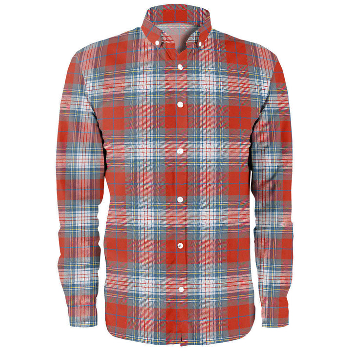 Warden Ancient Clan Badge Tartan Long Sleeve Shirt