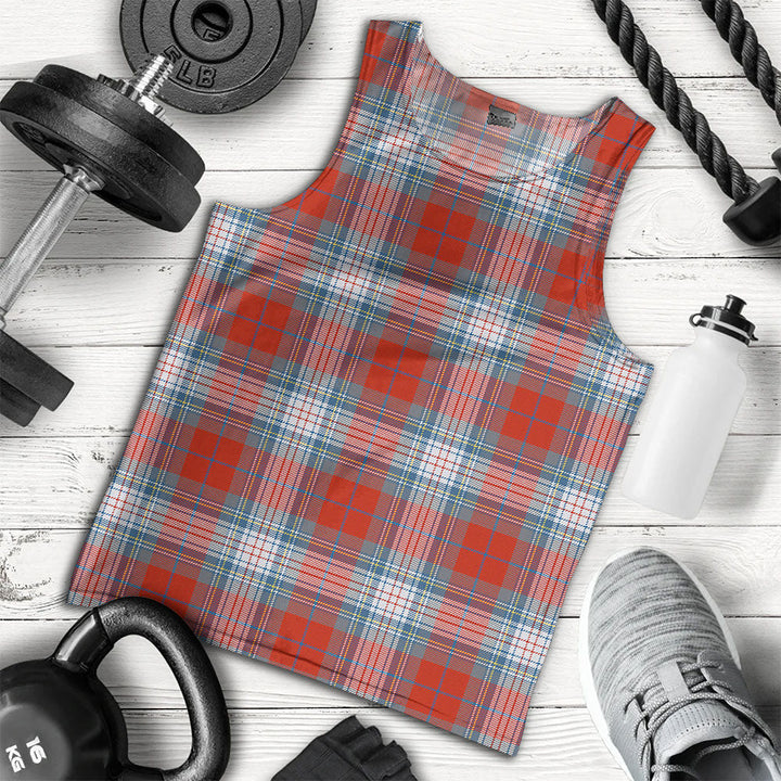 Warden Ancient Clan Badge Tartan Men Tank Top