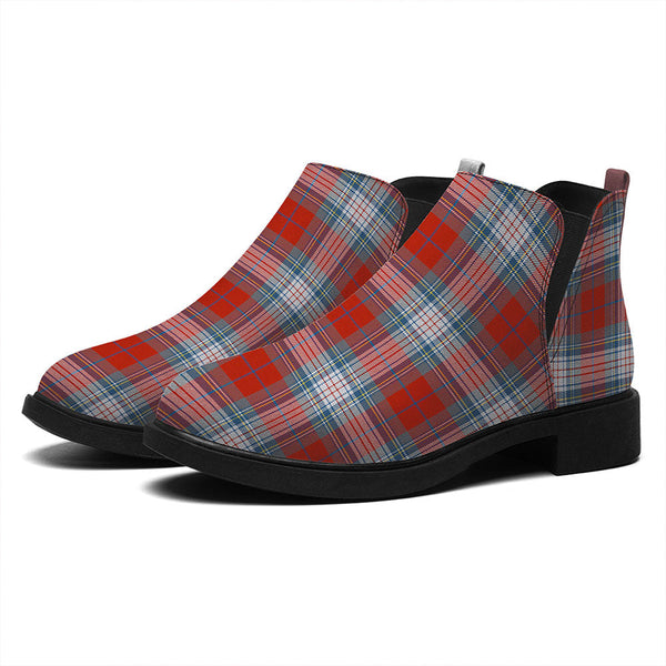 Warden Ancient Tartan Flat Ankle Boots