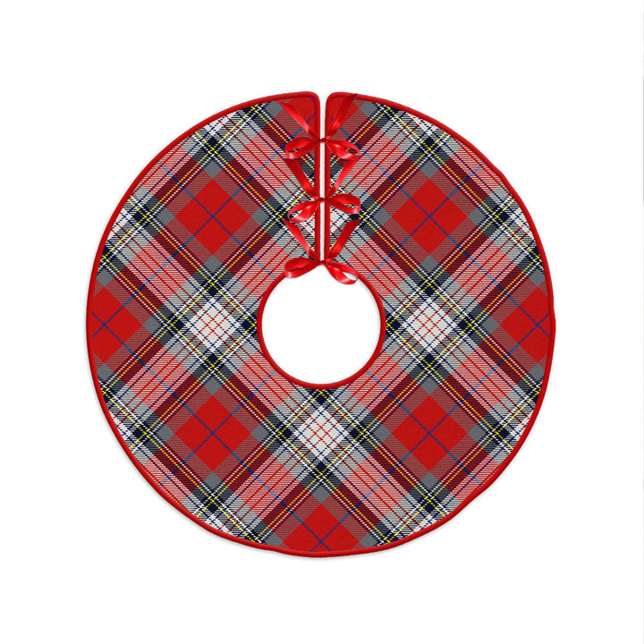 Warden Modern Clan Badge Tartan Christmas Tree Skirt