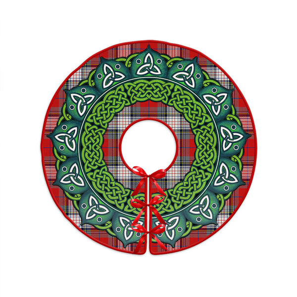 Warden Modern Clan Badge Tartan Christmas Tree Skirt Heritage Holiday Decor