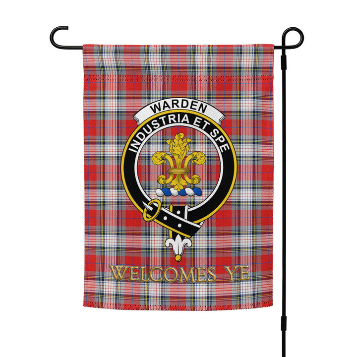 Warden Modern Clan Badge Tartan Garden Flag