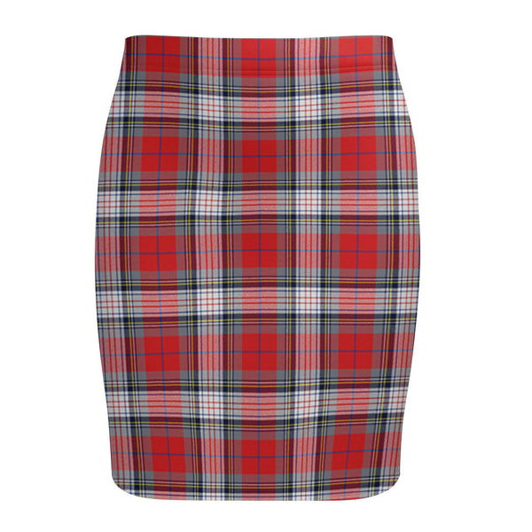 Warden Modern Tartan Fitted Skirt