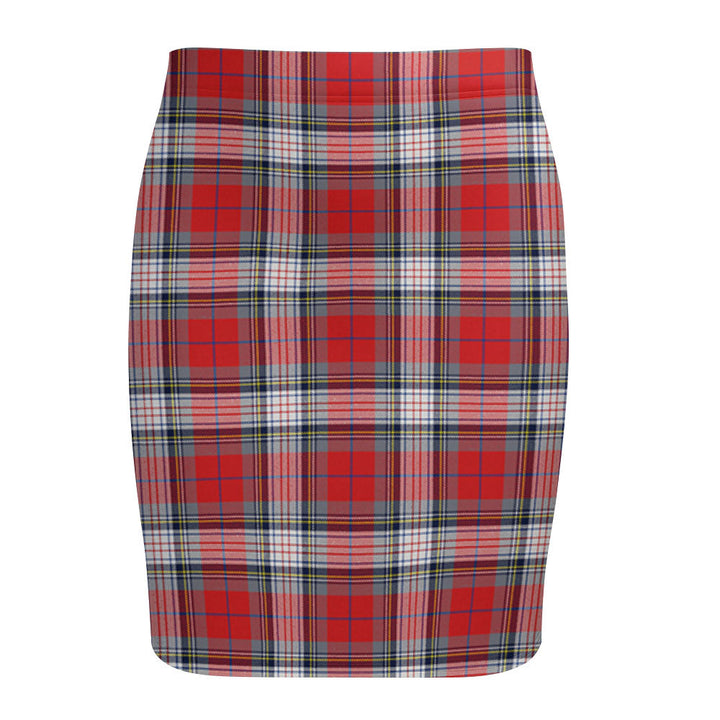 Warden Modern Tartan Fitted Skirt
