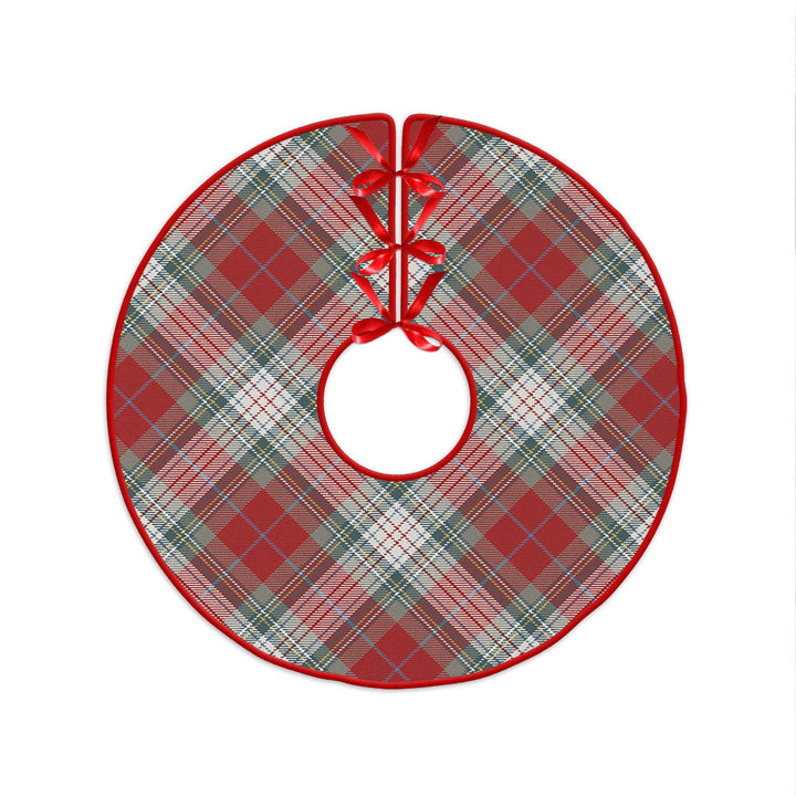 Warden Weathered Clan Badge Tartan Christmas Tree Skirt