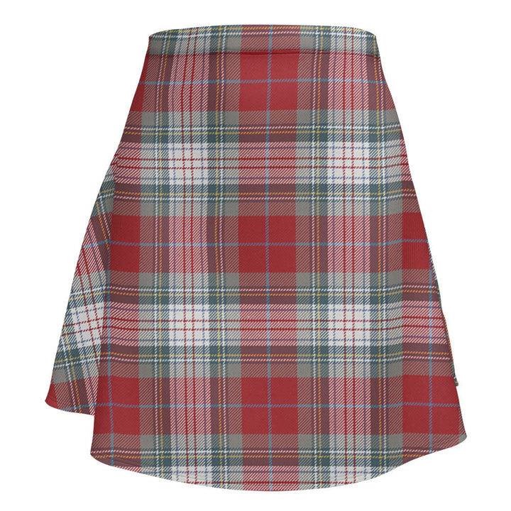 Warden Weathered Clan Badge Tartan Flared Skirt
