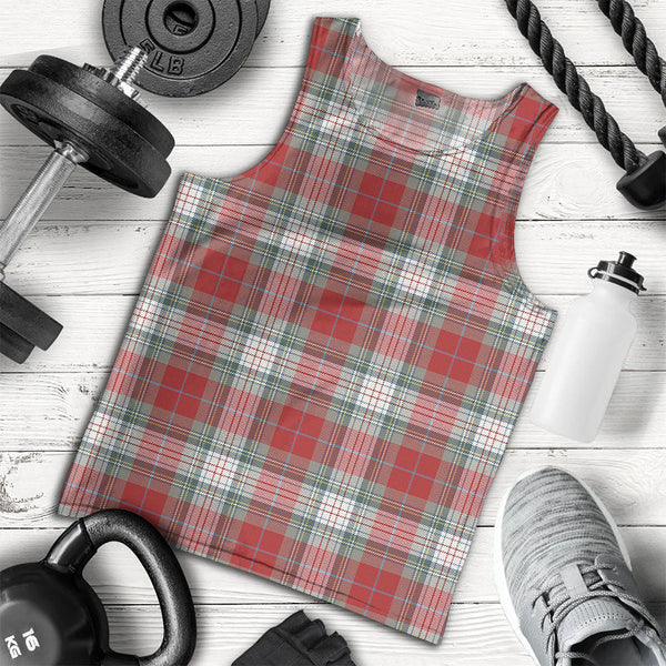 Warden Weathered Clan Badge Tartan Men Tank Top