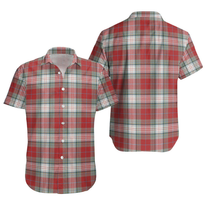 Warden Weathered Clan Badge Tartan Short Sleeve Shirt