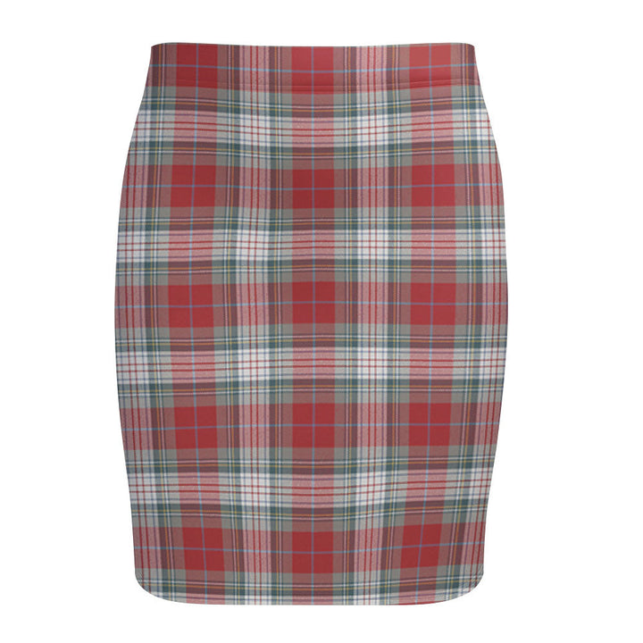 Warden Weathered Tartan Fitted Skirt