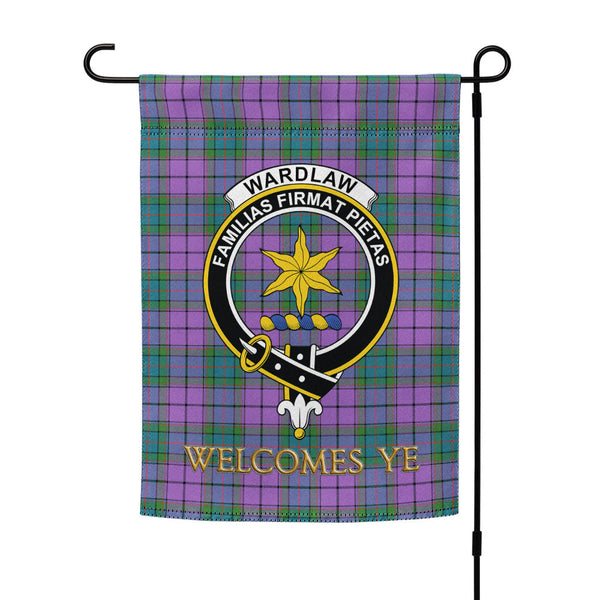 Wardlaw Ancient Clan Badge Tartan Garden Flag