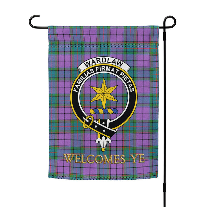Wardlaw Ancient Clan Badge Tartan Garden Flag