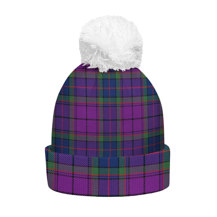 Wardlaw Modern Clan Badge Tartan Bobble Beanie Hat
