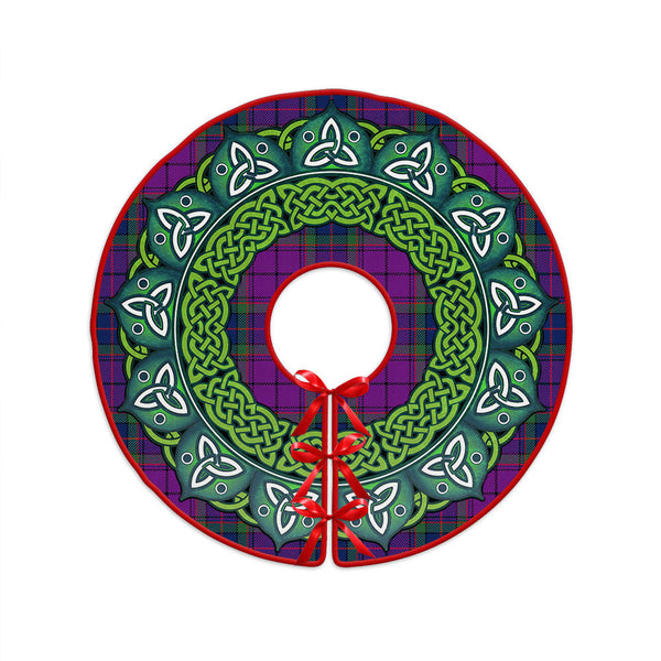 Wardlaw Modern Clan Badge Tartan Christmas Tree Skirt Heritage Holiday Decor