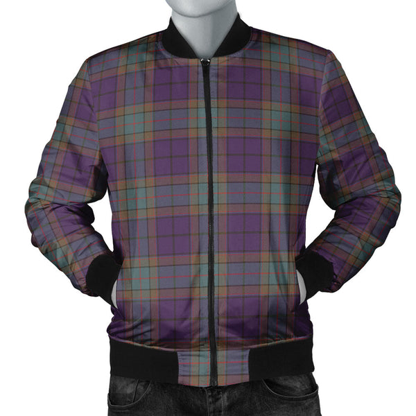 Wardlaw Weathered Clan Badge Tartan Bomber Jacket