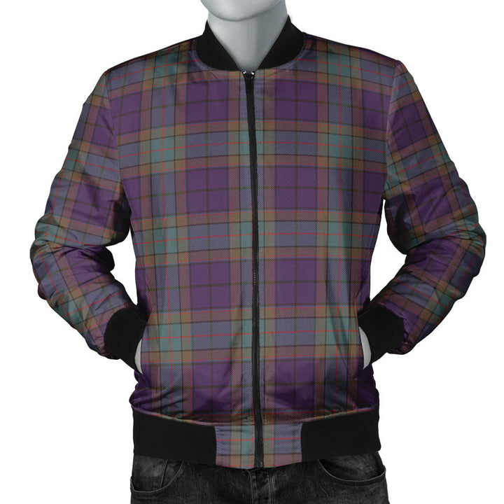 Wardlaw Weathered Clan Badge Tartan Bomber Jacket