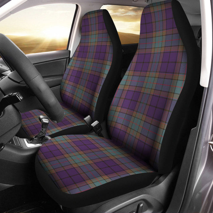 Wardlaw Weathered Clan Badge Tartan Car Seat Covers