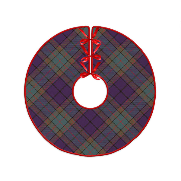 Wardlaw Weathered Clan Badge Tartan Christmas Tree Skirt