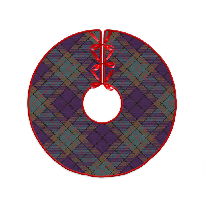 Wardlaw Weathered Clan Badge Tartan Christmas Tree Skirt