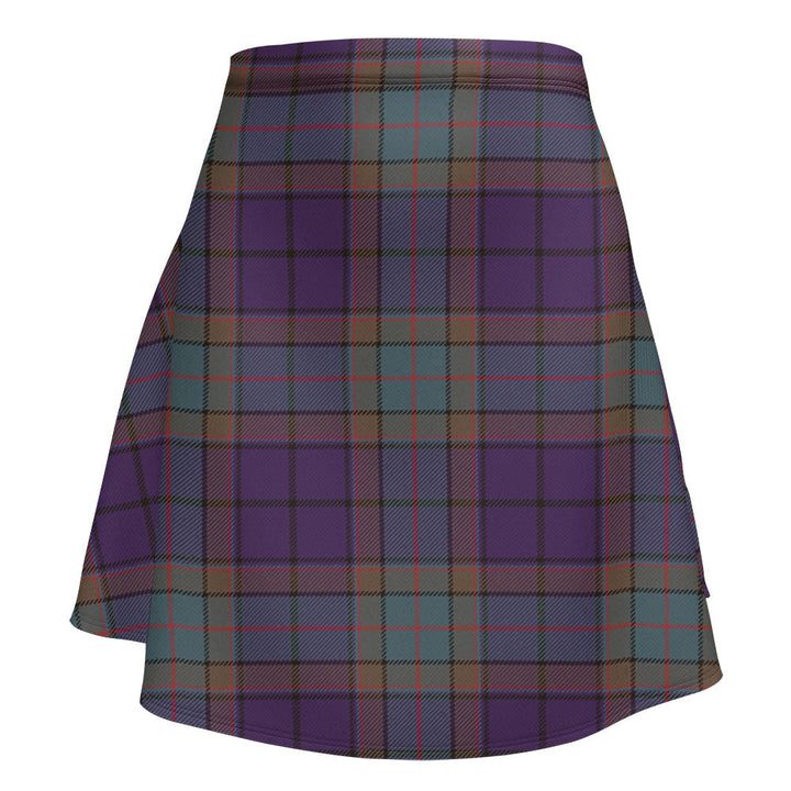 Wardlaw Weathered Clan Badge Tartan Flared Skirt
