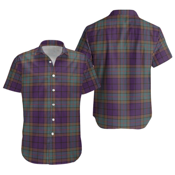 Wardlaw Weathered Clan Badge Tartan Short Sleeve Shirt