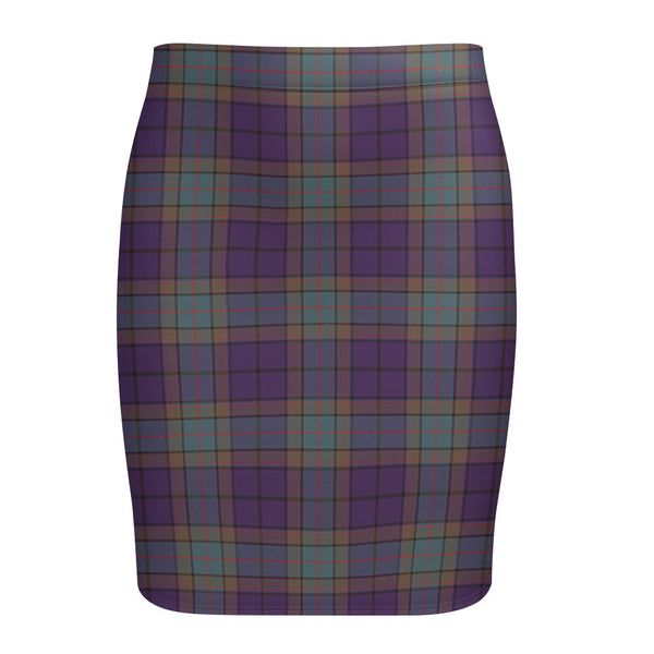 Wardlaw Weathered Tartan Fitted Skirt
