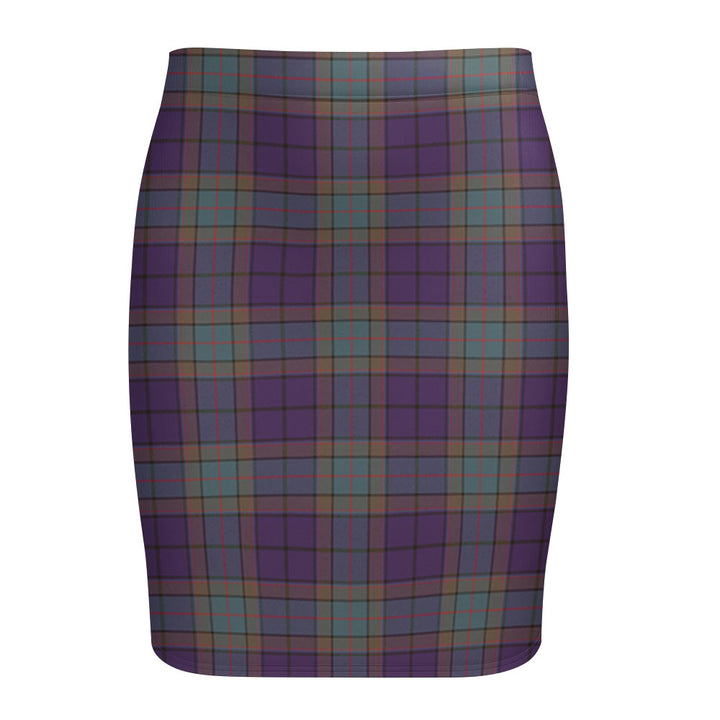 Wardlaw Weathered Tartan Fitted Skirt