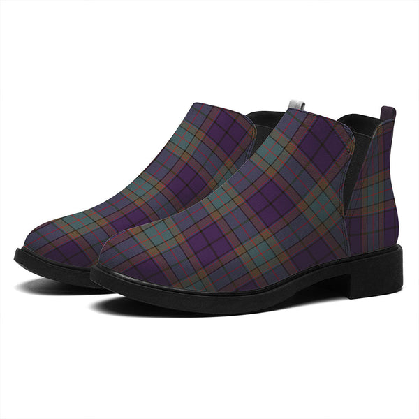 Wardlaw Weathered Tartan Flat Ankle Boots