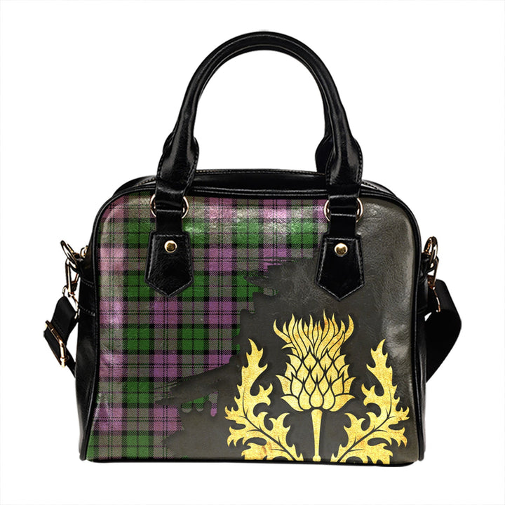 Wartley Hunting Ancient Tartan Shoulder Handbag Thistle Oldest Style