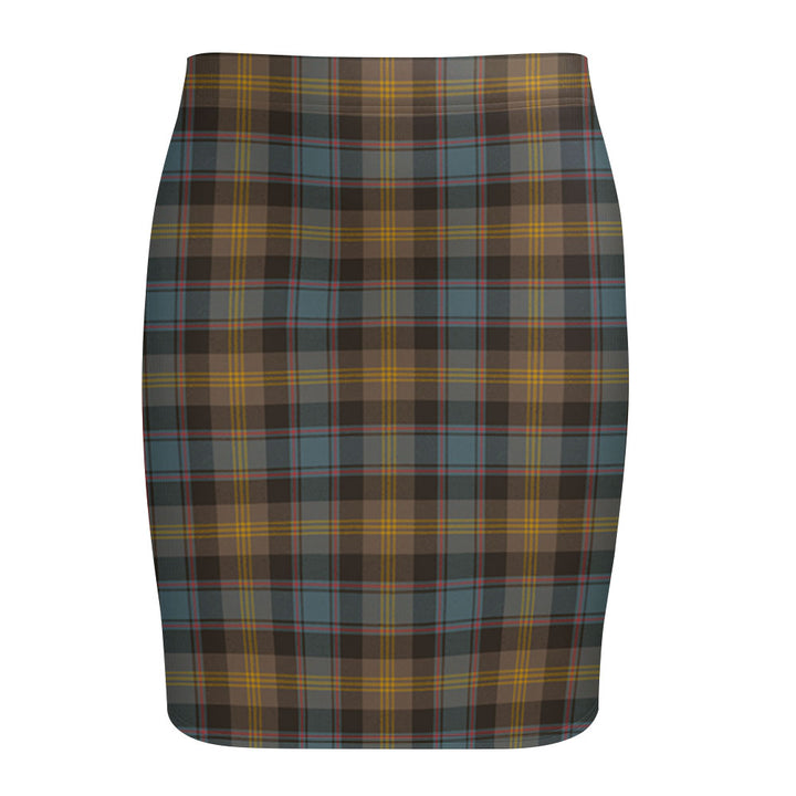 Watson (Wate Watt) Weathered Tartan Fitted Skirt