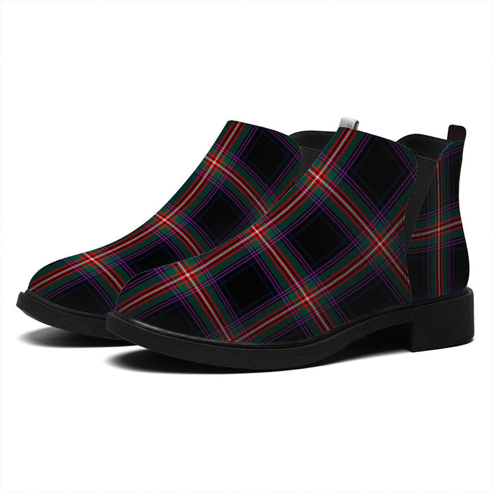 Watt (Wate) Modern Tartan Flat Ankle Boots