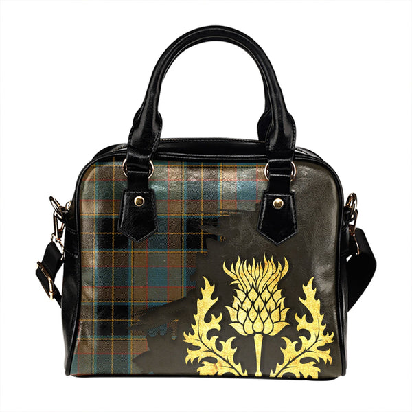 Webster 2 Ancient Tartan Shoulder Handbag Thistle Oldest Style