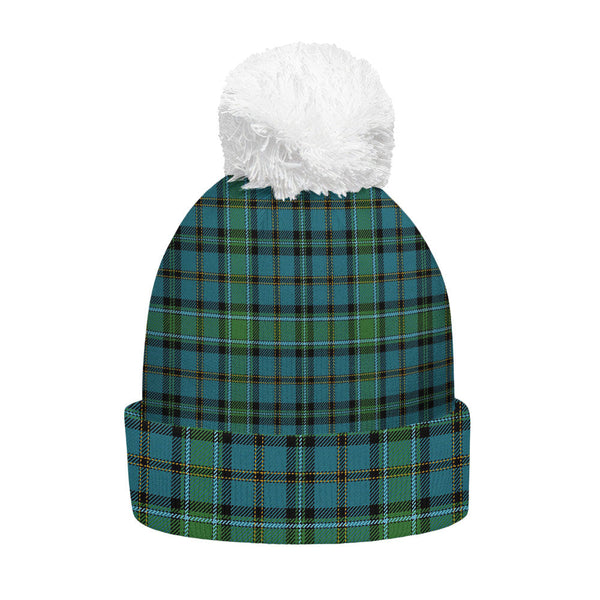 Weir Ancient Clan Badge Tartan Bobble Beanie Hat