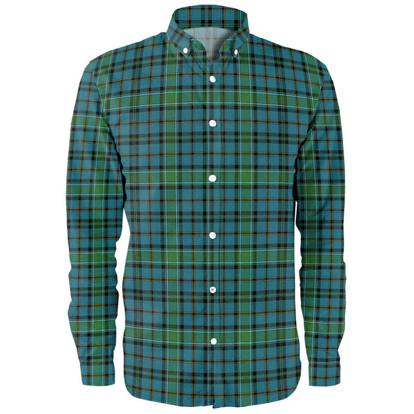 Weir Ancient Clan Badge Tartan Long Sleeve Shirt
