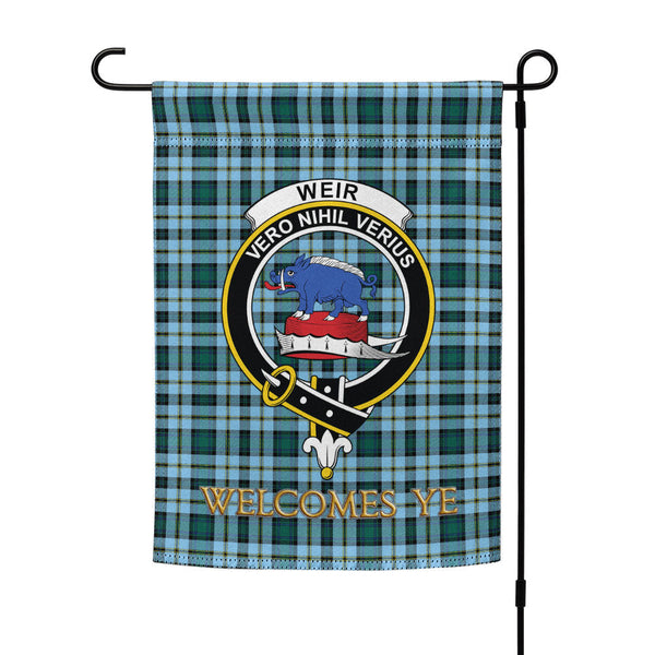 Weir Modern Clan Badge Tartan Garden Flag