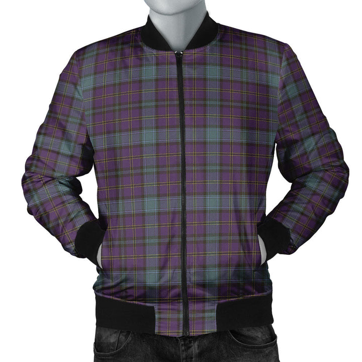 Weir Weathered Clan Badge Tartan Bomber Jacket