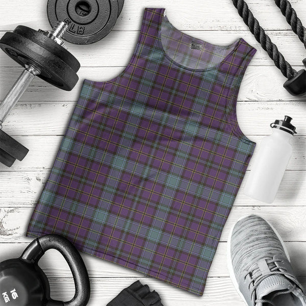 Weir Weathered Clan Badge Tartan Men Tank Top