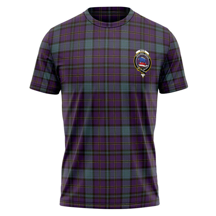 Weir Weathered Clan Badge Tartan T-Shirt