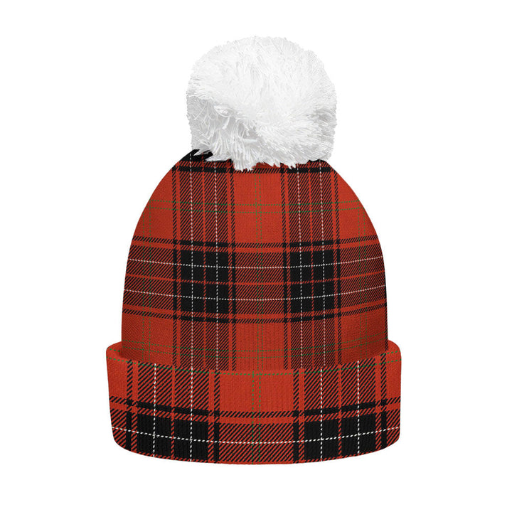 Wemyss Ancient Clan Badge Tartan Bobble Beanie Hat