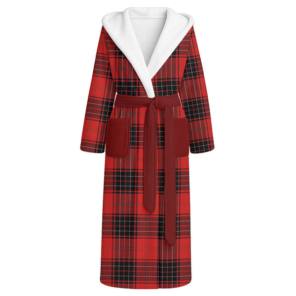 Wemyss Modern Clan Badge Tartan Flannel Hooded Bathrobe