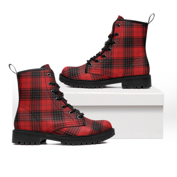 Wemyss Modern Clan Badge Tartan Leather Boots