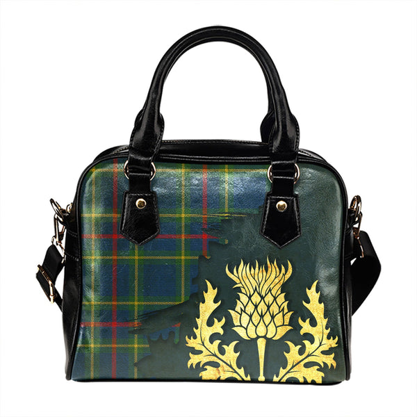 Wheadon Modern Tartan Shoulder Handbag Thistle Oldest Style