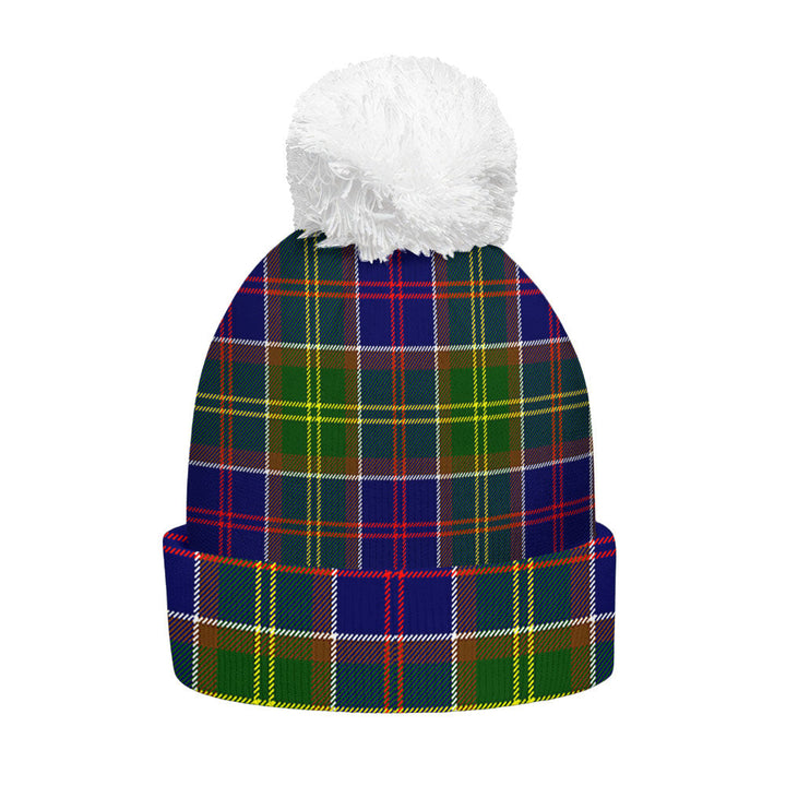 Whitefoord Modern Clan Badge Tartan Bobble Beanie Hat