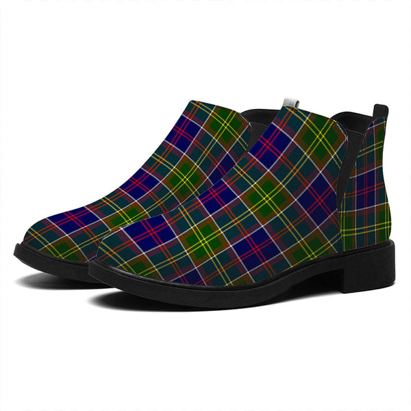 Whitefoord Modern Tartan Flat Ankle Boots