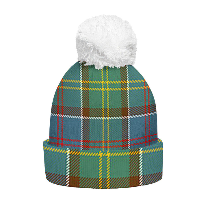 Whitelaw District Clan Badge Tartan Bobble Beanie Hat