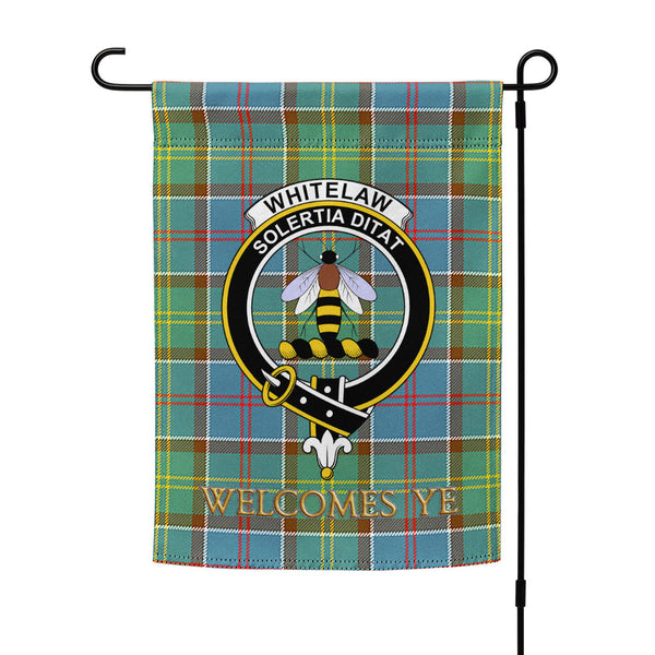 Whitelaw District Clan Badge Tartan Garden Flag