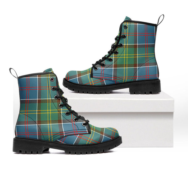Whitelaw District Clan Badge Tartan Leather Boots