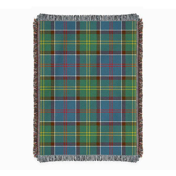 Whitelaw District Clan Badge Tartan Woven Blanket