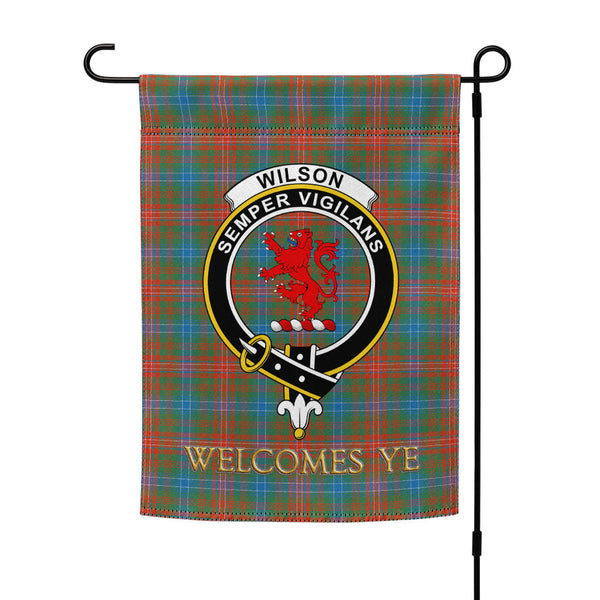Wilson Ancient Clan Badge Tartan Garden Flag