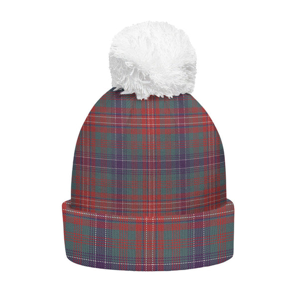 Wilson Weathered Clan Badge Tartan Bobble Beanie Hat