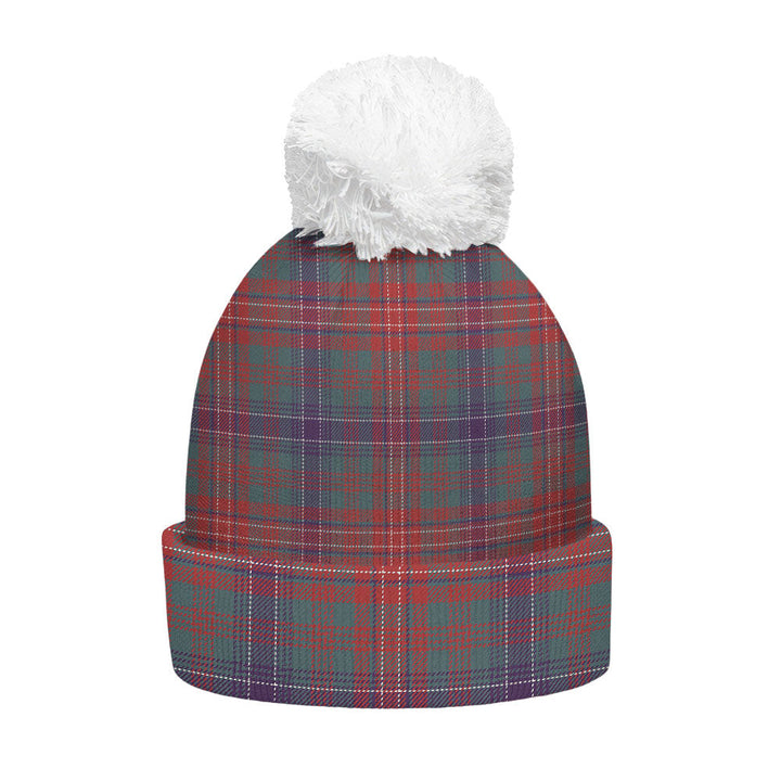 Wilson Weathered Clan Badge Tartan Bobble Beanie Hat